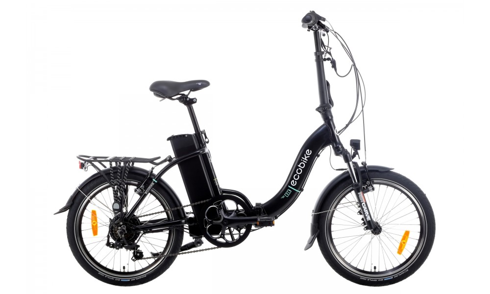 Rower składany elektryczny Ecobike Even 2023 15,5cala-14,5Ah - czarny
