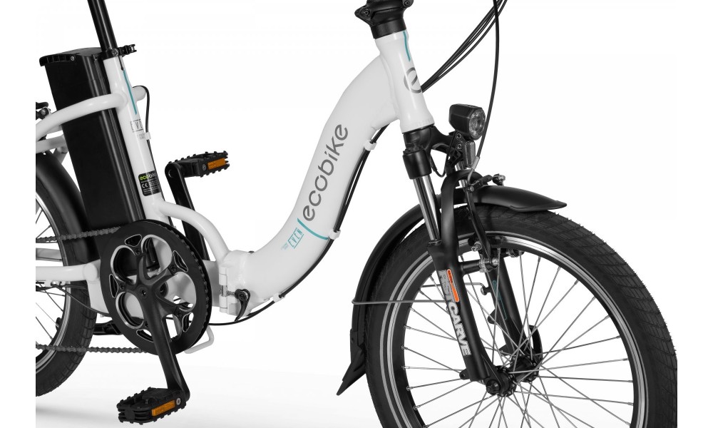 Rower składany elektryczny Ecobike Even 2023 15,5cala-14,5Ah - biały