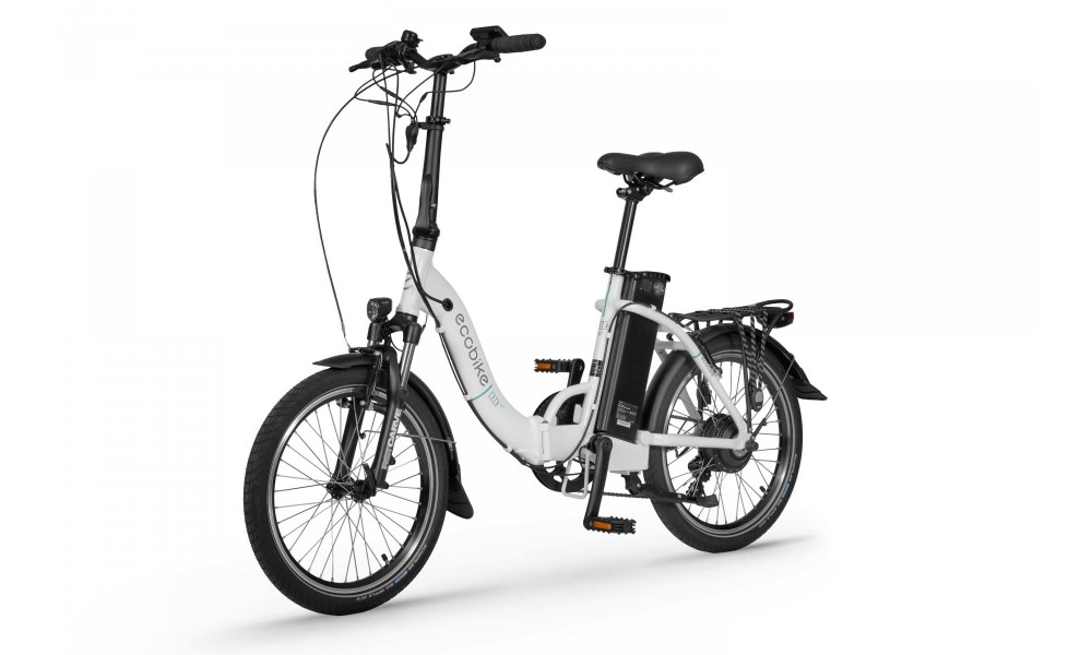 Rower składany elektryczny Ecobike Even 2023 15,5cala-14,5Ah - biały