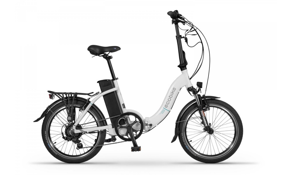 Rower składany elektryczny Ecobike Even 2023 15,5cala-14,5Ah - biały