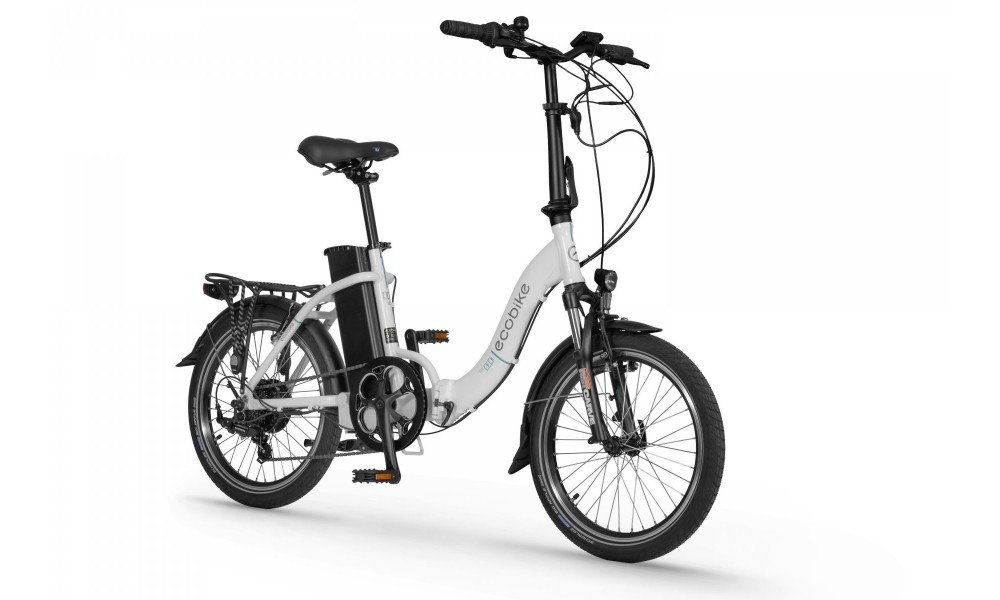 Rower składany elektryczny Ecobike Even 2023 15,5cala-14,5Ah - biały