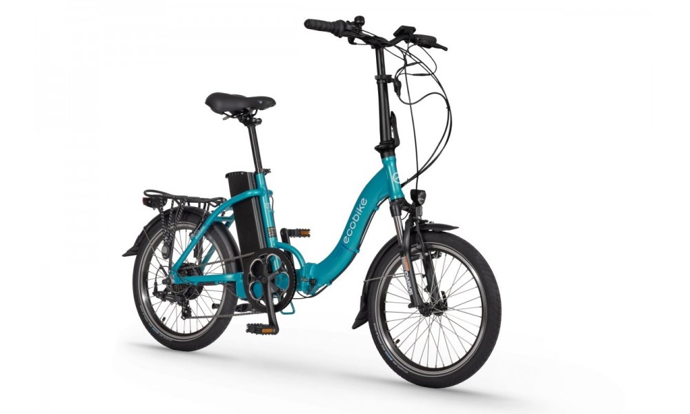 Rower składany elektryczny Ecobike Even 2023 15,5cala-14,5Ah - niebieski