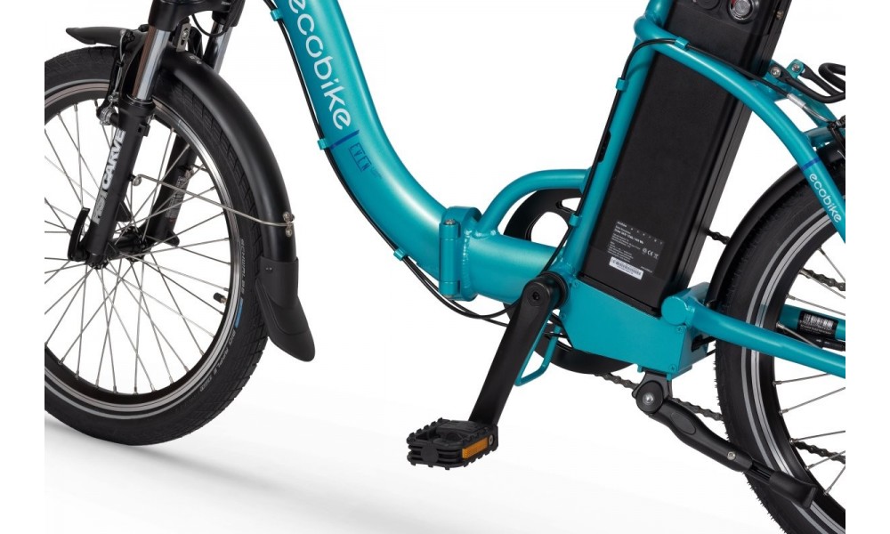 Rower składany elektryczny Ecobike Even 2023 15,5cala-14,5Ah - niebieski