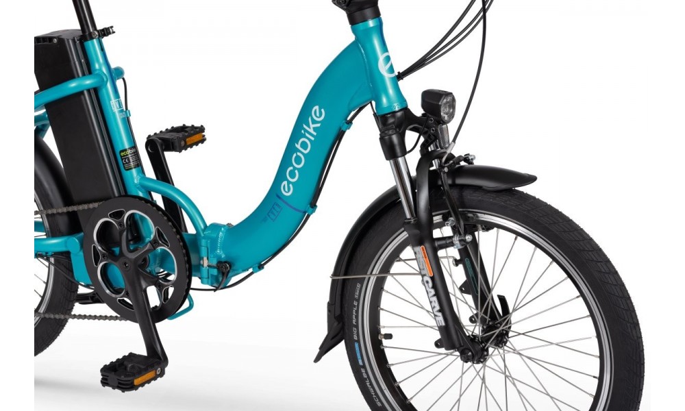 Rower składany elektryczny Ecobike Even 2023 15,5cala-14,5Ah - niebieski