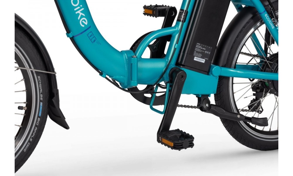Rower składany elektryczny Ecobike Even 2023 15,5cala-14,5Ah - niebieski