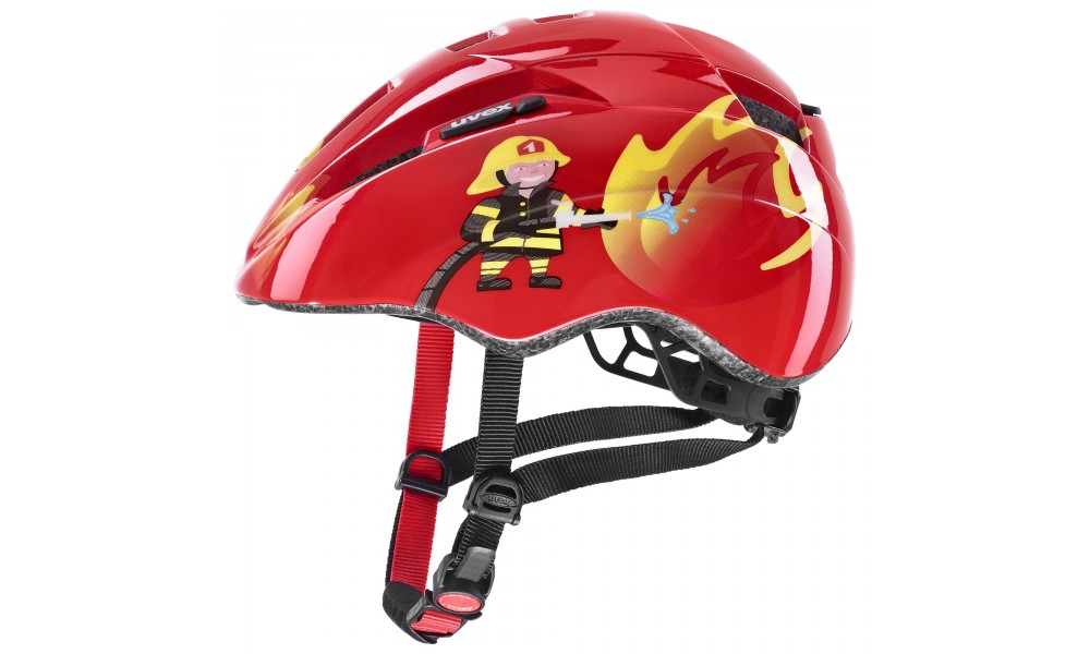 Kask rowerowy dziecięcy Uvex Kid 2 - czerwony