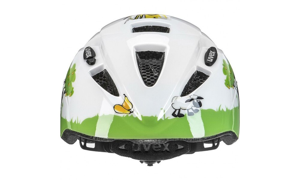 Kask rowerowy dziecięcy Uvex Kid 2 - biało-zielony
