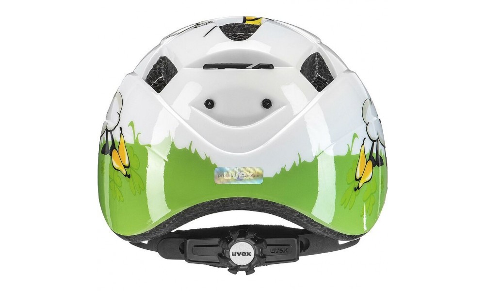 Kask rowerowy dziecięcy Uvex Kid 2 - biało-zielony