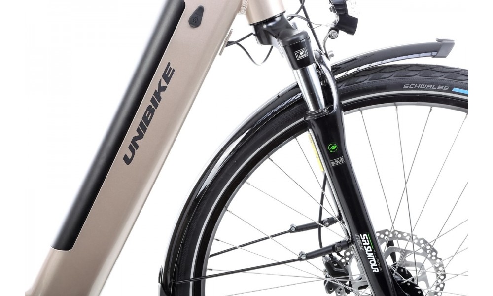 Rower elektryczny Unibike Optima - tytanowy