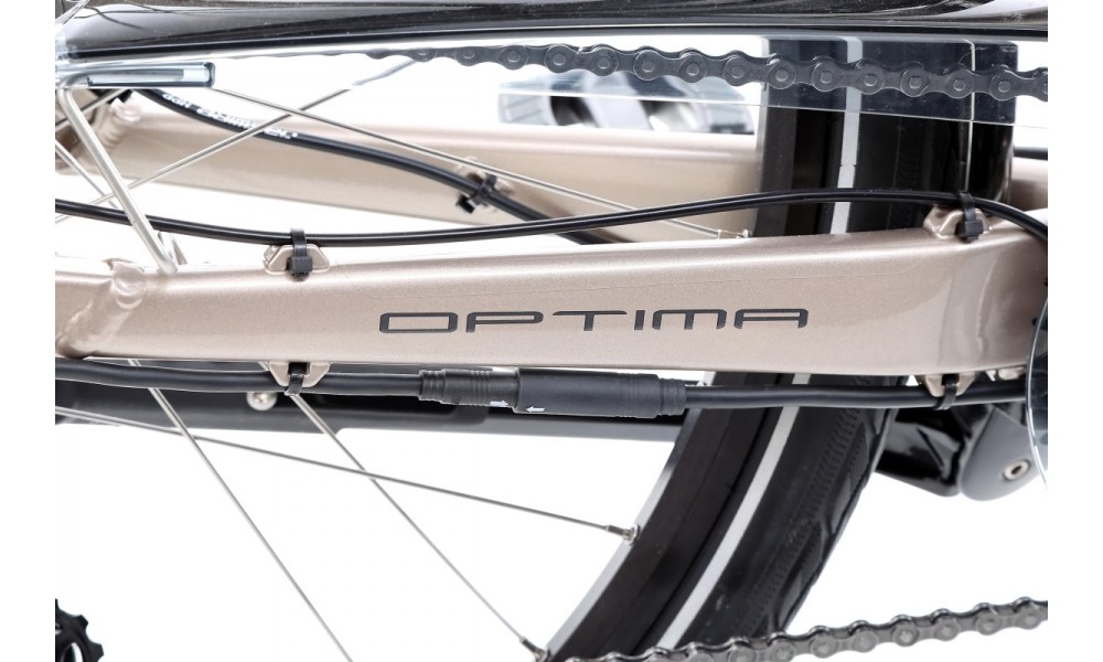 Rower elektryczny Unibike Optima - tytanowy