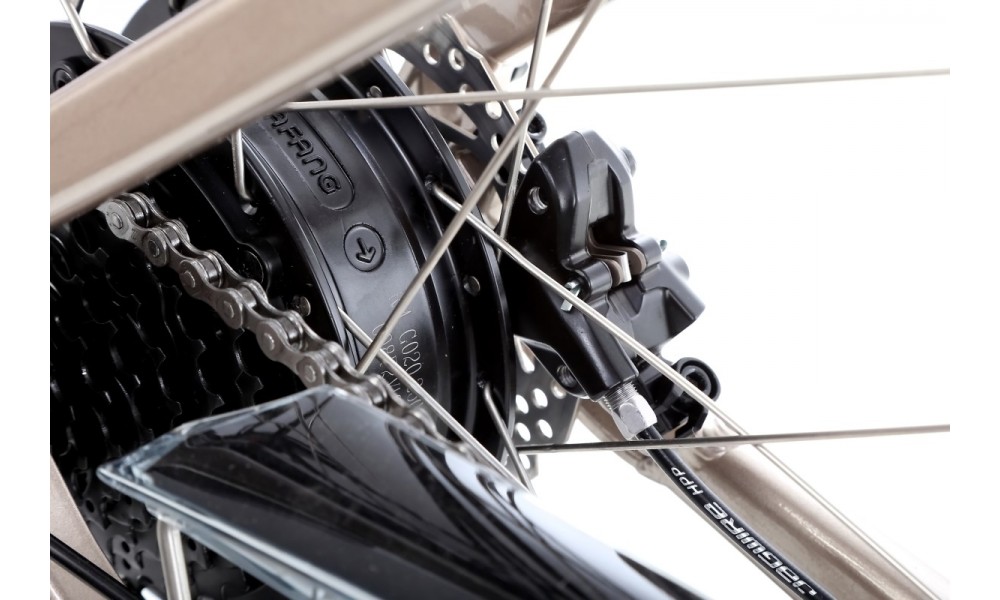 Rower elektryczny Unibike Optima - tytanowy