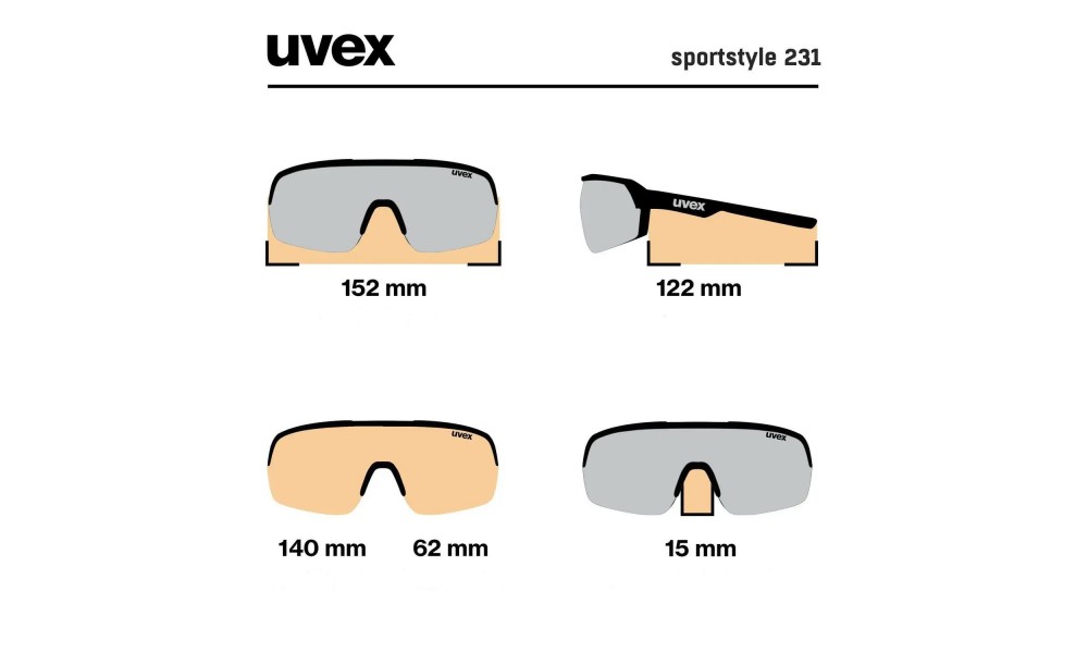 Okulary Uvex Sportstyle 231 - srebrny