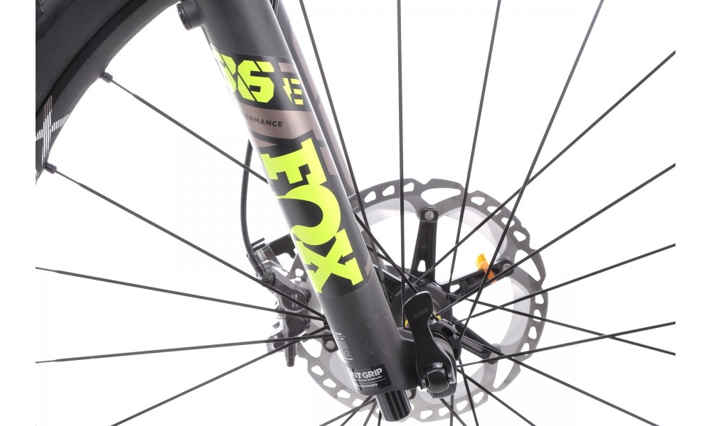 Rower górski elektryczny Haibike LYKE CF 11 - szaro-piaskowo-limonkowy