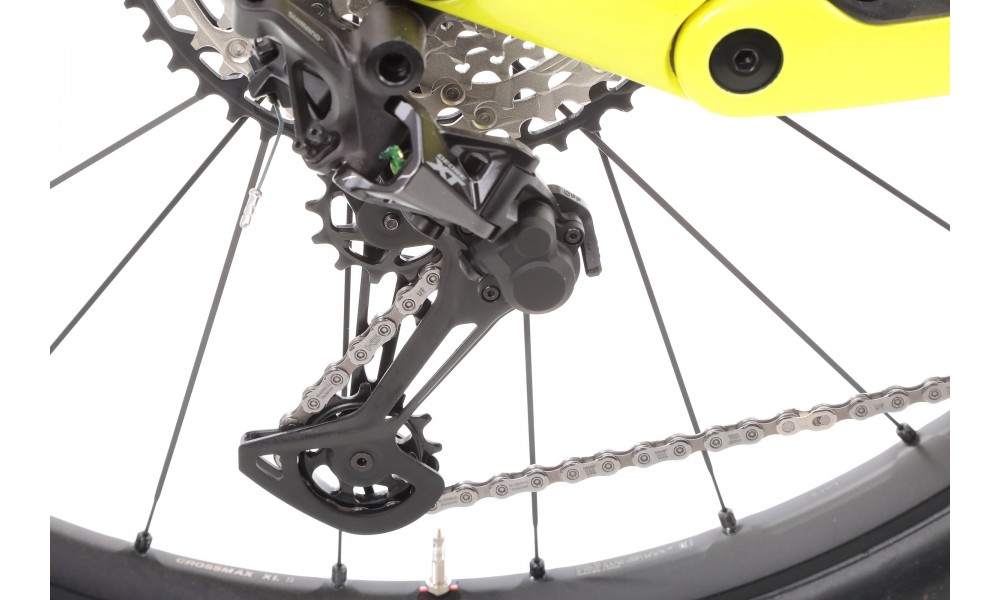 Rower górski elektryczny Haibike LYKE CF 11 - szaro-piaskowo-limonkowy