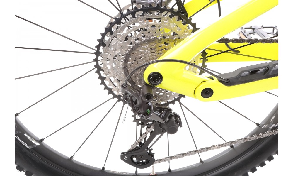 Rower górski elektryczny Haibike LYKE CF 11 - szaro-piaskowo-limonkowy