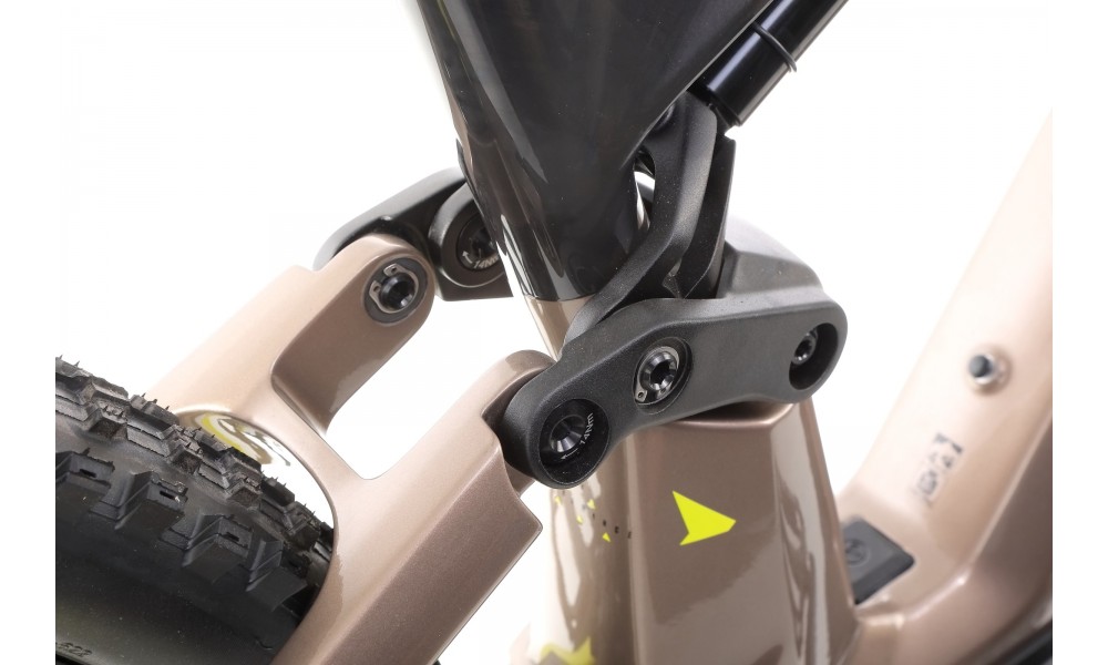 Rower górski elektryczny Haibike LYKE CF 11 - szaro-piaskowo-limonkowy