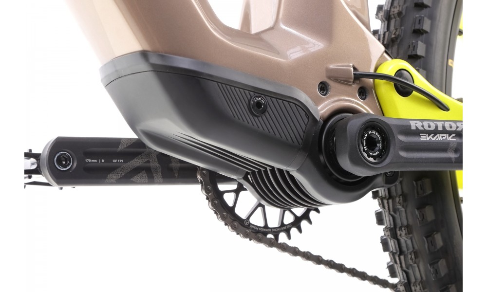 Rower górski elektryczny Haibike LYKE CF 11 - szaro-piaskowo-limonkowy