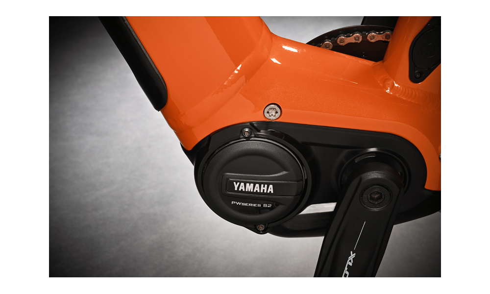 Rower górski elektryczny Haibike AllTrack 6 - pomarańczowo-tytanowy