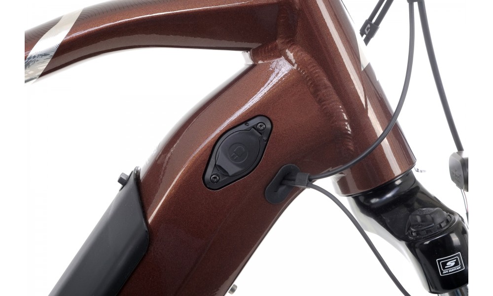 Rower trekkingowy elektryczny Lapierre E-EXPLORER 6.5 High - brązowy