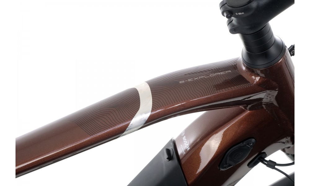 Rower trekkingowy elektryczny Lapierre E-EXPLORER 6.5 High - brązowy