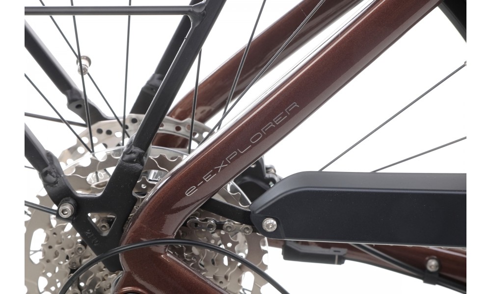 Rower trekkingowy elektryczny Lapierre E-EXPLORER 6.5 High - brązowy