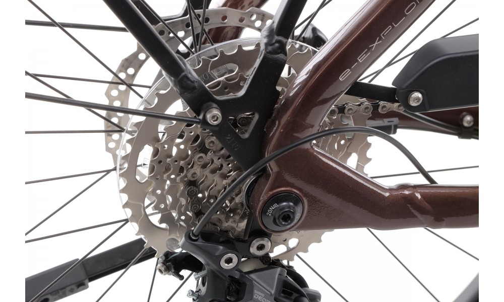 Rower trekkingowy elektryczny Lapierre E-EXPLORER 6.5 High - brązowy