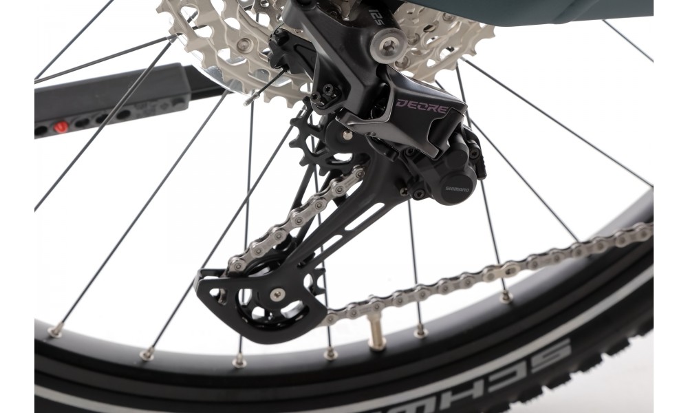 Rower trekkingowy elektryczny Winora Yucatan X12 Low - niebiesko-szary