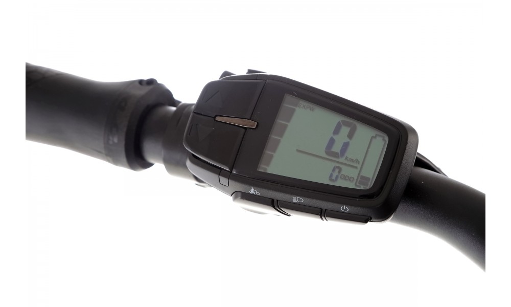 Rower trekkingowy elektryczny Winora Yucatan X12 Low - niebiesko-szary