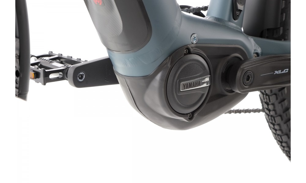 Rower trekkingowy elektryczny Winora Yucatan X12 Low - niebiesko-szary