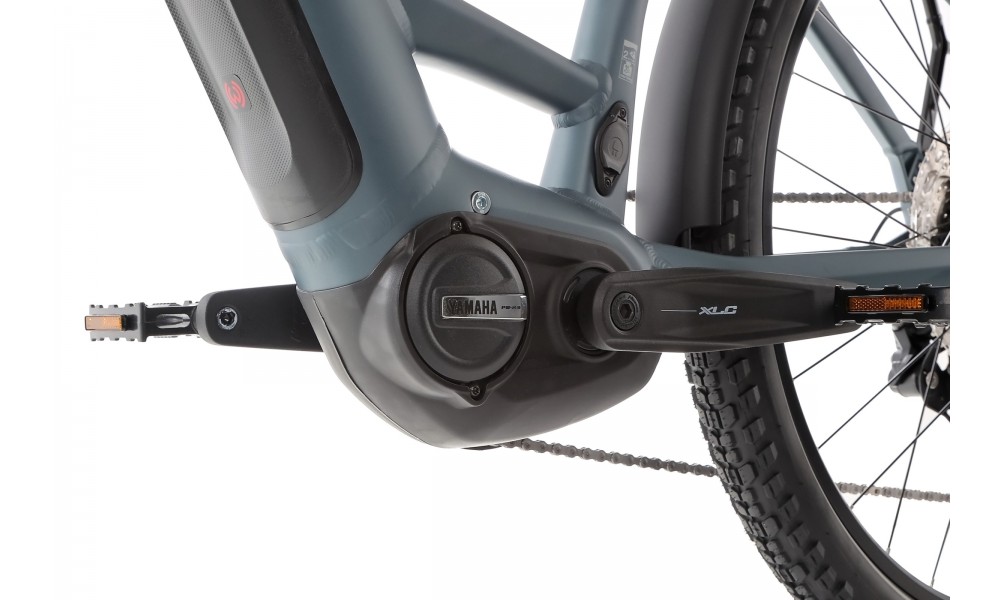 Rower trekkingowy elektryczny Winora Yucatan X12 Low - niebiesko-szary