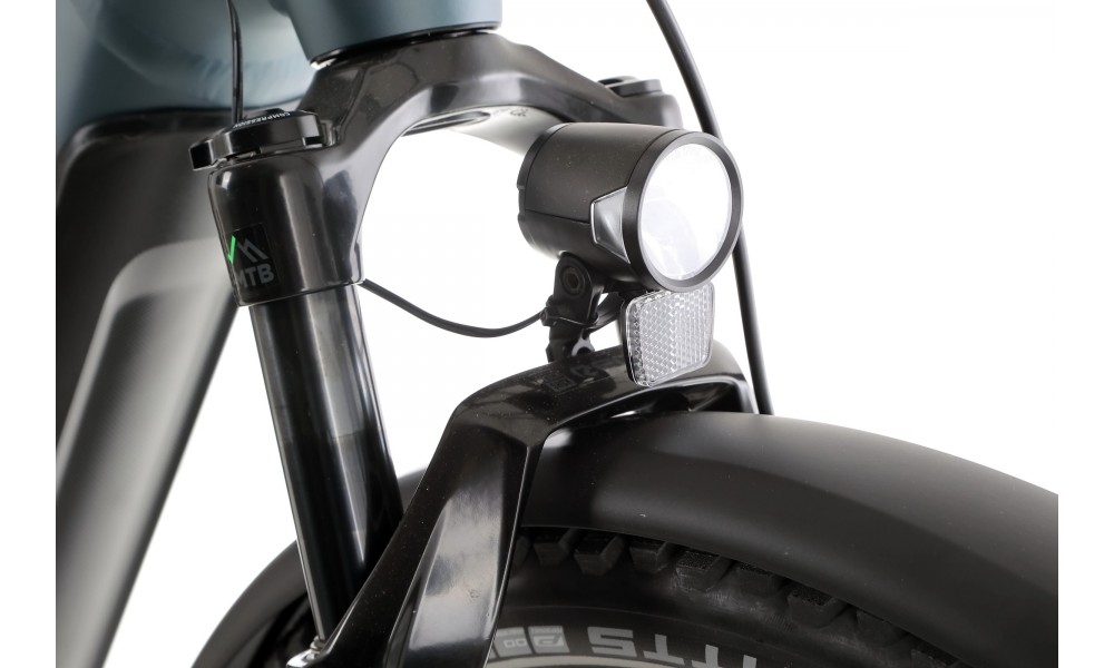 Rower trekkingowy elektryczny Winora Yucatan X12 Low - niebiesko-szary