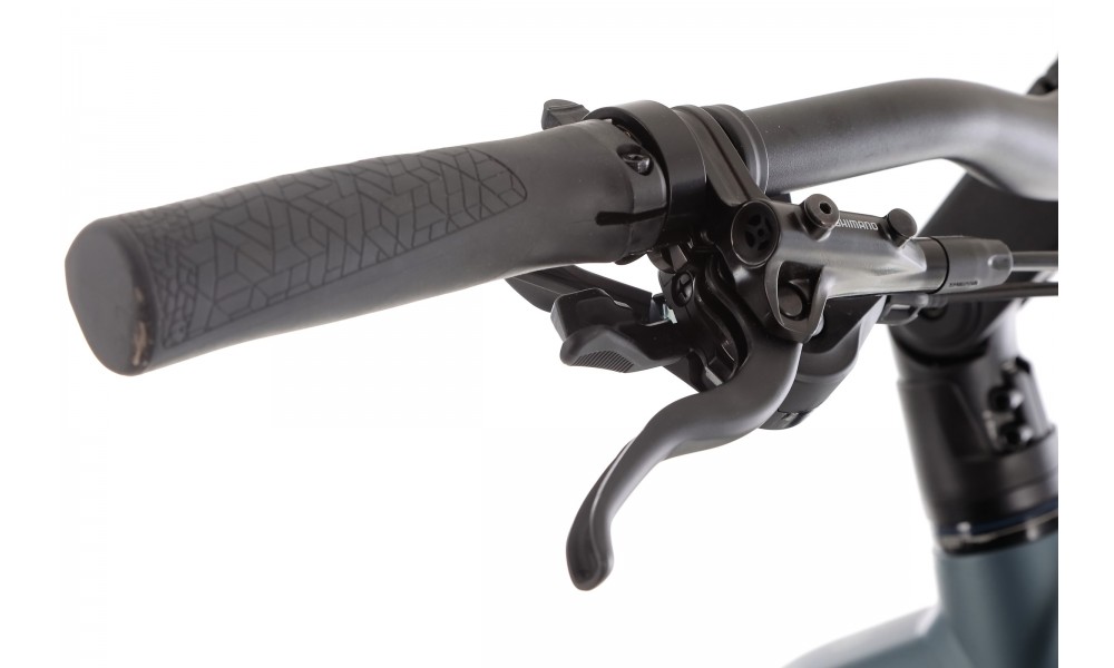 Rower trekkingowy elektryczny Winora Yucatan X12 Low - niebiesko-szary