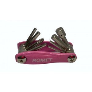 Klucze imbusowe Romet 9 funkcji - różowy 1