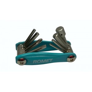 Klucze imbusowe Romet 9 funkcji - niebieski 1