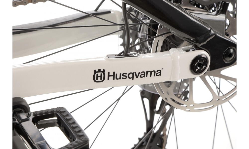 Rower górski elektryczny Husqvarna Hard Cross HC2 - czarno-biały