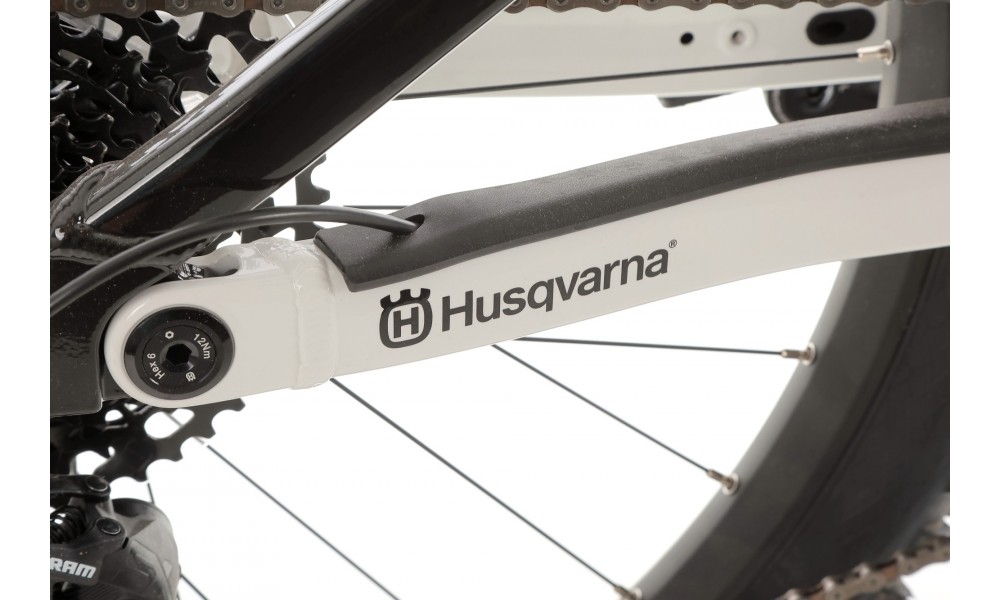 Rower górski elektryczny Husqvarna Hard Cross HC2 - czarno-biały