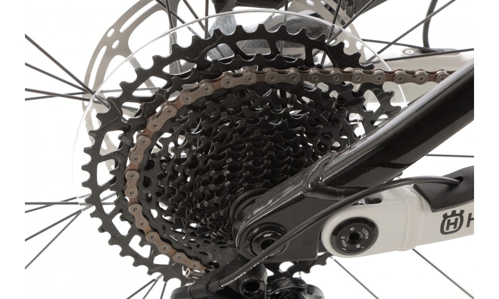 Rower górski elektryczny Husqvarna Hard Cross HC2 - czarno-biały