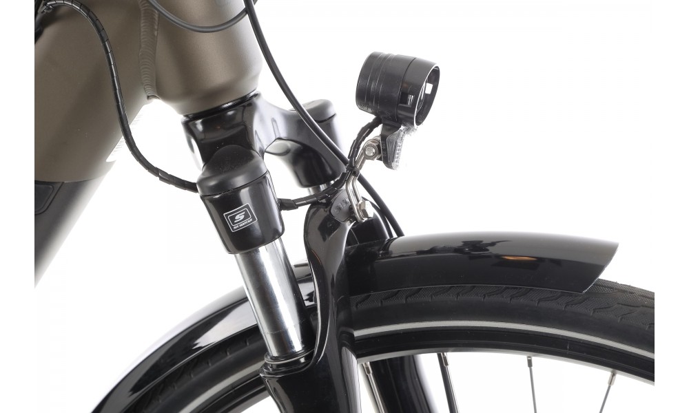 Rower trekkingowy elektryczny Romet Orkan RM 2 D Integrated - oliwkowy