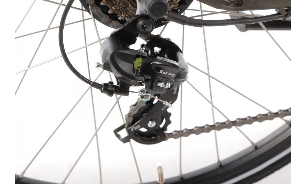 Rower trekkingowy elektryczny Romet Orkan RM 2 D Integrated - oliwkowy