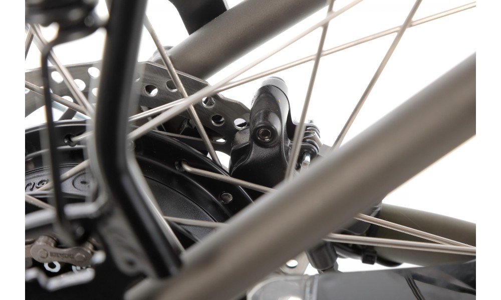 Rower trekkingowy elektryczny Romet Orkan RM 2 D Integrated - oliwkowy