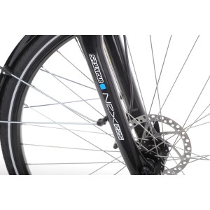 Rower trekkingowy elektryczny Romet Orkan RM 2 D Integrated - pistacjowo-łososiowy 2