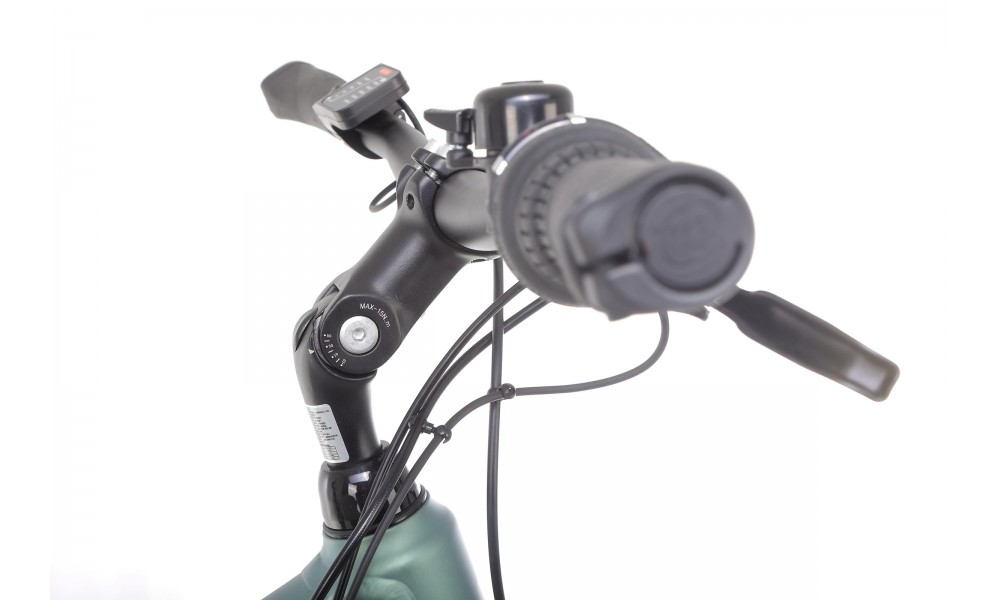 Rower trekkingowy elektryczny Romet Orkan RM 2 D Integrated - pistacjowo-łososiowy