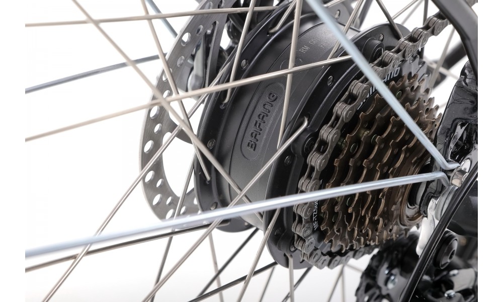 Rower trekkingowy elektryczny Romet Orkan RM 2 M Integrated - czarny