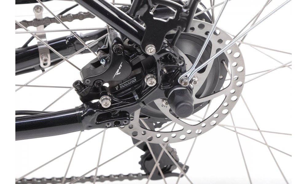 Rower trekkingowy elektryczny Romet Orkan RM 2 M Integrated - czarny