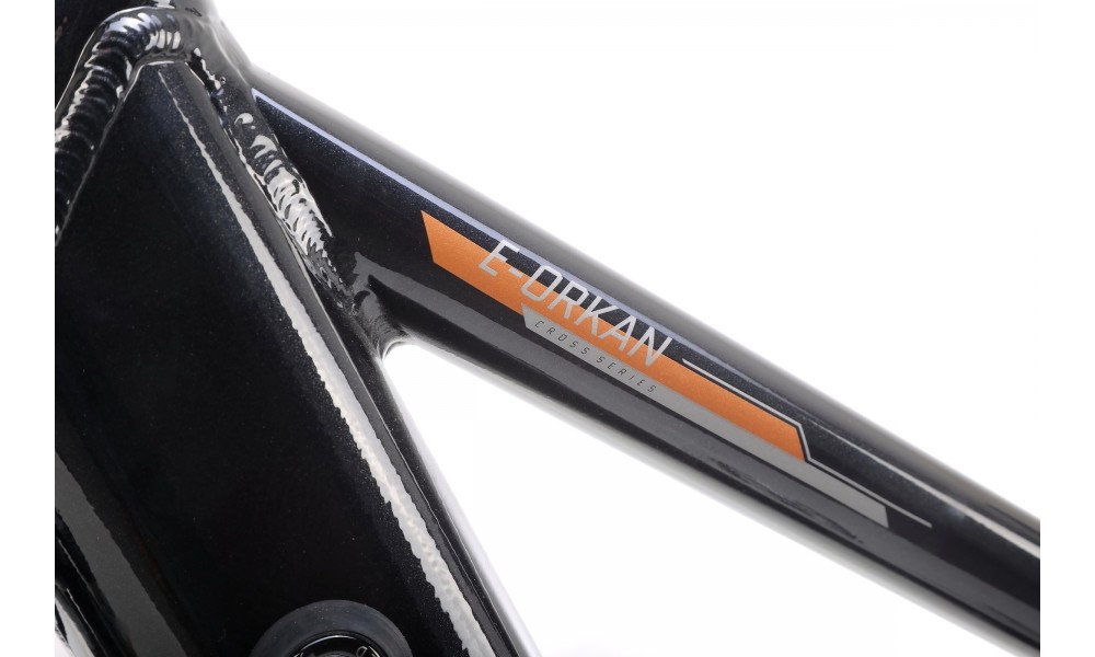 Rower trekkingowy elektryczny Romet Orkan RM 2 M Integrated - czarny