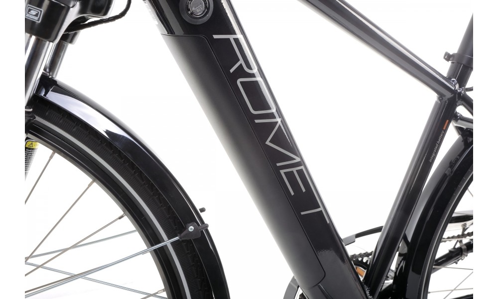 Rower trekkingowy elektryczny Romet Orkan RM 2 M Integrated - czarny