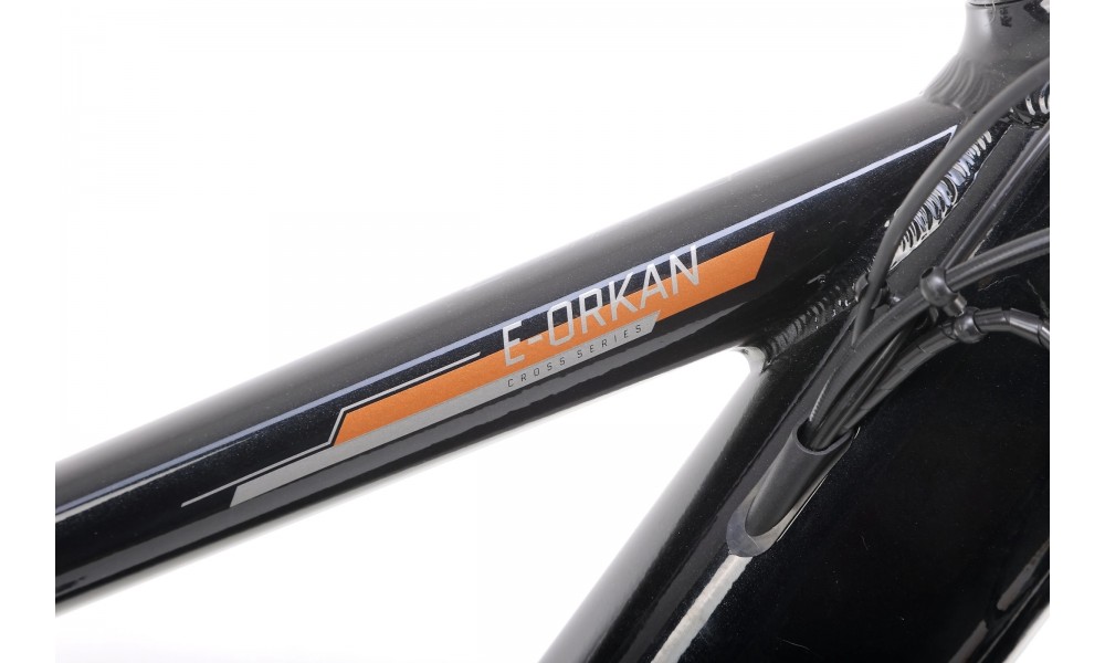 Rower trekkingowy elektryczny Romet Orkan RM 2 M Integrated - czarny