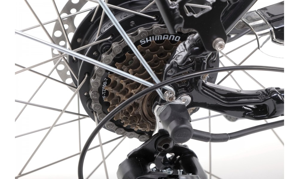 Rower trekkingowy elektryczny Romet Orkan RM 2 M Integrated - czarny