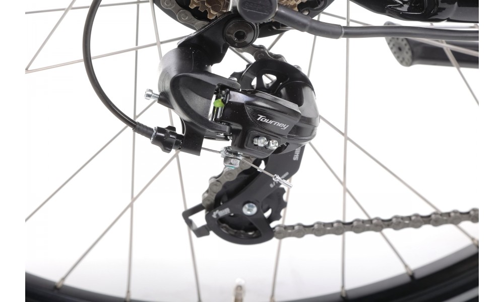 Rower trekkingowy elektryczny Romet Orkan RM 2 M Integrated - czarny