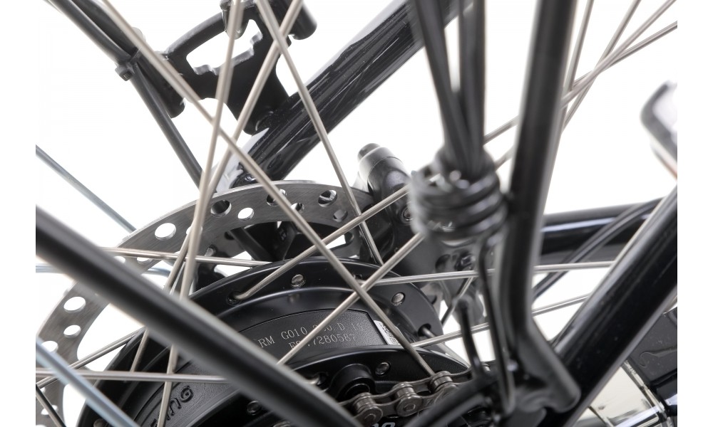 Rower trekkingowy elektryczny Romet Orkan RM 2 M Integrated - czarny